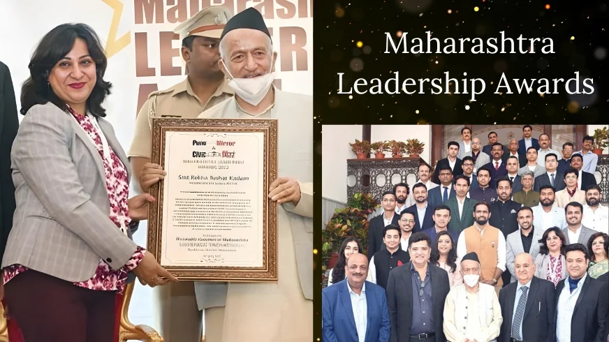 Rekha Tushar Kadam Honored at Maharashtra Leadership Awards